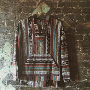 Forever 21 Boho Drug Rug Pullover Hoodie